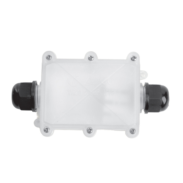 Коробка распределительная LD537 водонепроницаемая на 2 выхода, 450V, 130х70х41, прозрачный 50129