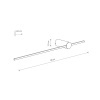 Настенный светильник Nowodvorski Saber Led M Black 10312