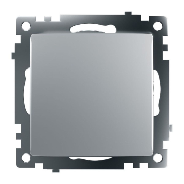 Выключатель одноклавишный Stekker Катрин серебро GLS10-7103-03 39575