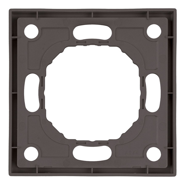 Рамка Stekker, PFR00-5001-09 1-местная Эмили, антрацит, soft touch 49936