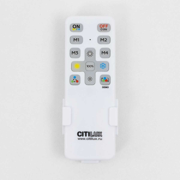 Потолочный светодиодный светильник с пультом ДУ Citilux Купер Белый CL72495G0