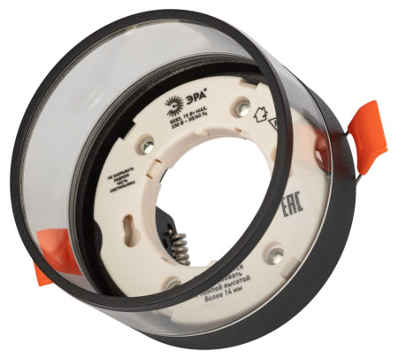 Светильник встраиваемый ЭРА KL82 BK под лампу GX53 черный Б0058400