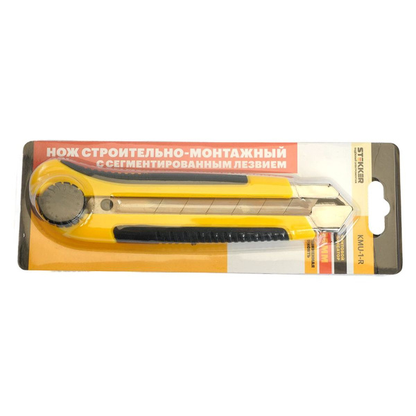 Нож строительно-монтажный серии KMU с сегмент.лезвием, винтовой фиксатор, 25 мм KMU-1-R 50195