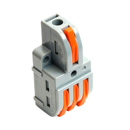 Клемма супер-компактная разветвительная 1 вход, 3 выхода, наборная Stekker,LD220-103 (DIY упак 10 шт) 49791