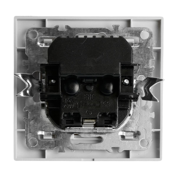 Розетка 1-местная Stekker, PST16-9016-01, 250В, 2.1А с USB+ type C Эрна, белый 50076