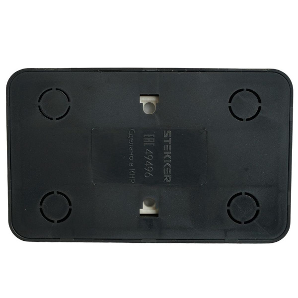 Розетка двойная 2P Stekker София черный матовый MST10-12-05 49496