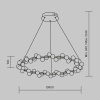 Подвесная светодиодная люстра Maytoni Tessara MOD081PL-L60G3K