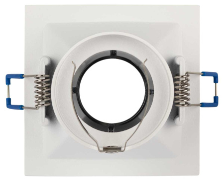 Светильник встраиваемый декоративный ЭРА KL102 WH/CH под лампу MR16 GU5.3 белый/хром Б0056354