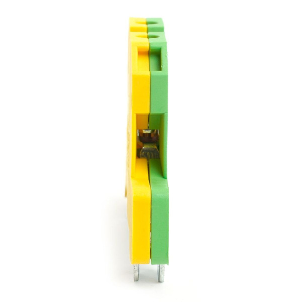 Зажим наборный изолированный (винтовой) 2,5 мм2 (JXB 2,5), желтый,зеленый LD551-4-25 ЗНИ 49486