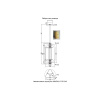 Подвесной светильник Crystal Lux AMARILLO SP12W LED BRASS
