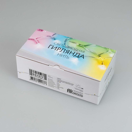 Уличная светодиодная гирлянда Ardecoled нить 12V разноцветная ARD-String-Classic-9000-Clear-60Led-Live RGB-SPI 031517