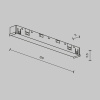 Коннектор питания прямой Exility X, черный Maytoni Technical EXILITY X Accessories for tracks Exility X TRA239PC-42B
