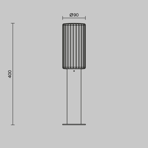 Ландшафтный светильник Maytoni Outdoor O502FL-01B