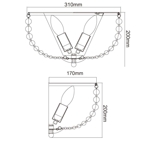 Настенный светильник MW-Light Бриз 111022902 Настенный светильник MW-Light Бриз 111022902