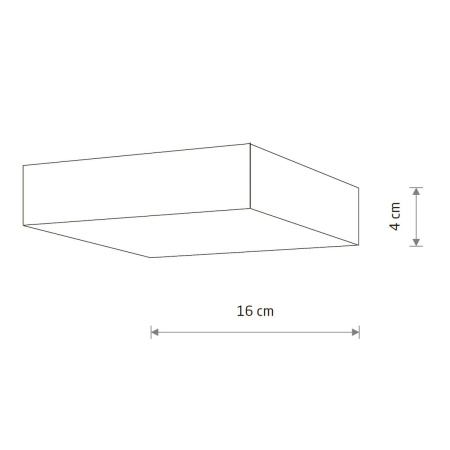 Потолочный cветильник Nowodvorski Lid Square Led White 10421
