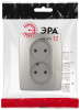 Розетка ЭРА Серия 12 12-2107-16 двойная 2X2P 16А-250В титан Б0065644
