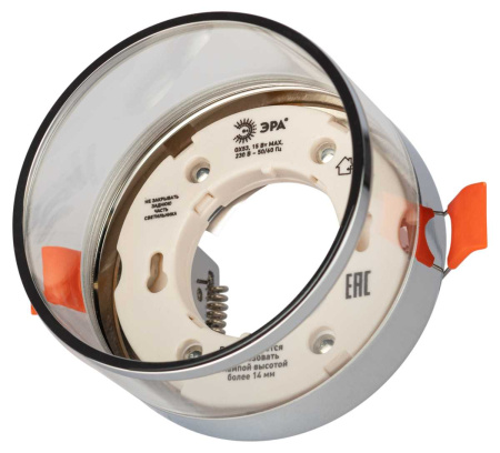 Светильник встраиваемый ЭРА KL82 CH под лампу GX53 хром Б0058401