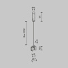 Тросовый подвес Exility X, 2 шт. Maytoni Technical EXILITY X Accessories for tracks Exility X TRA239SW-2B