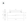 Трековый светодиодный светильник Arlight Mag-Flex-Flat-Fold-S230-12W Warm3000 047212