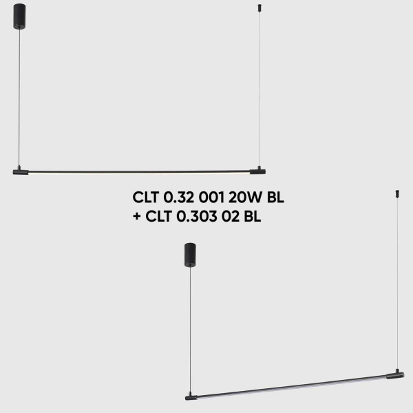 Комплект накладного потолочного крепления Crystal Lux с драйвером для модульной системы CLT 0.303 02 BL