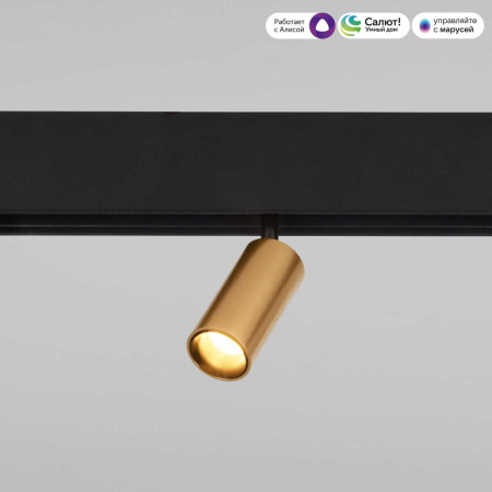 Трековый светодиодный светильник Elektrostandard (Умный дом) Slim Magnetic Dim Cantors 85071/01 латунь a063531