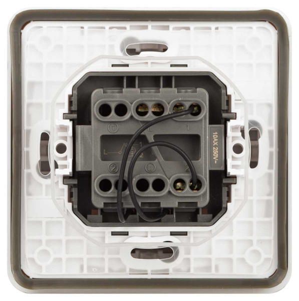Переключатель ЭРА Эксперт 11-1527-01 с подсветкой IP55 10АХ-250В СУ белый Б0063253