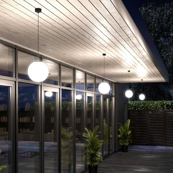 Уличный подвесной светильник Elektrostandard Sfera 35158/U черный 4690389187889