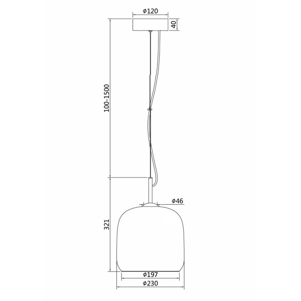 Подвесной светодиодный светильник Maytoni Madmen MOD128PL-L6AM