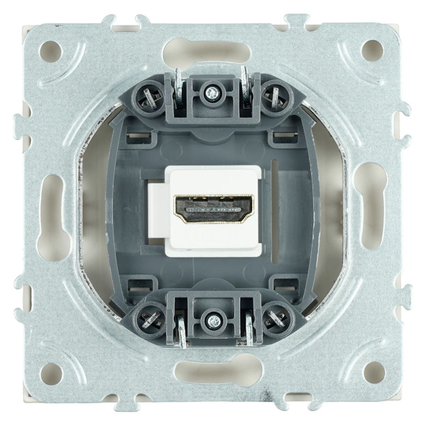 Розетка HDMI 2.0 Type A (механизм), Stekker Эмили, RST00-5118-08, кашемир, soft touch 50169