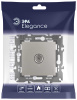Розетка ЭРА Elegance 14-3101-16 TV одиночная, титан Б0065760
