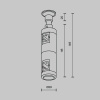 Крепление настенное Wall двойное Maytoni Technical TRA155CW-D1-PT