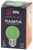 Лампа светодиодная ЭРА E27 1W 3000K зеленая ERAGL45-E27 Б0049574