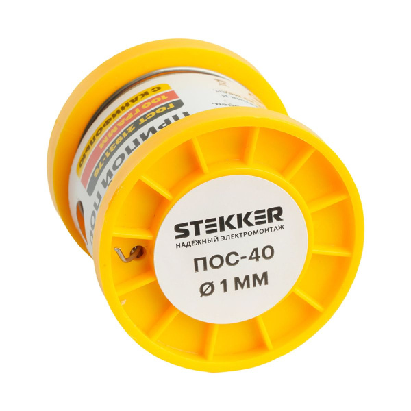 Припой ПОС-40 с канифолью в бобине 100 гр APL40-100-1 50315