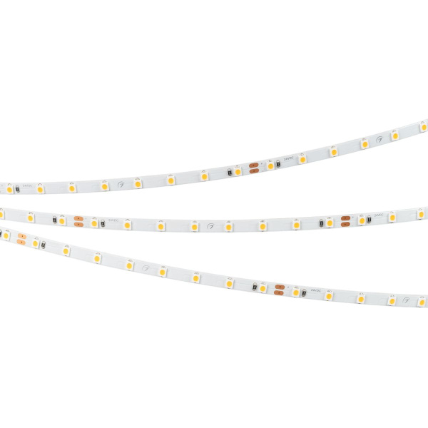 Светодиодная лента Arlight 5W/m 80LED/m 2835SMD теплый белый 5M RT-A80-5mm 24V Warm3000 037794