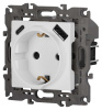 Розетка ЭРА Elegance 14-4108-01М 2P+E 16A-250В со шторками с USB type-A+C 5В-3А белый матовый Б0067710