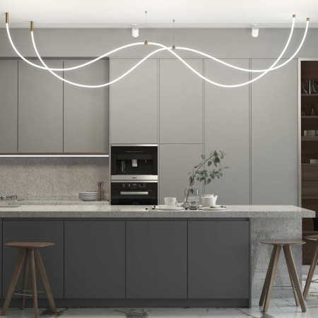 Подвес для круглого гибкого неона Elektrostandard Full Light FL 2830 латунь 2 м a063440