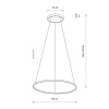 Подвесная люстра Nowodvorski Circolo Led M Silk Oliv E 11403