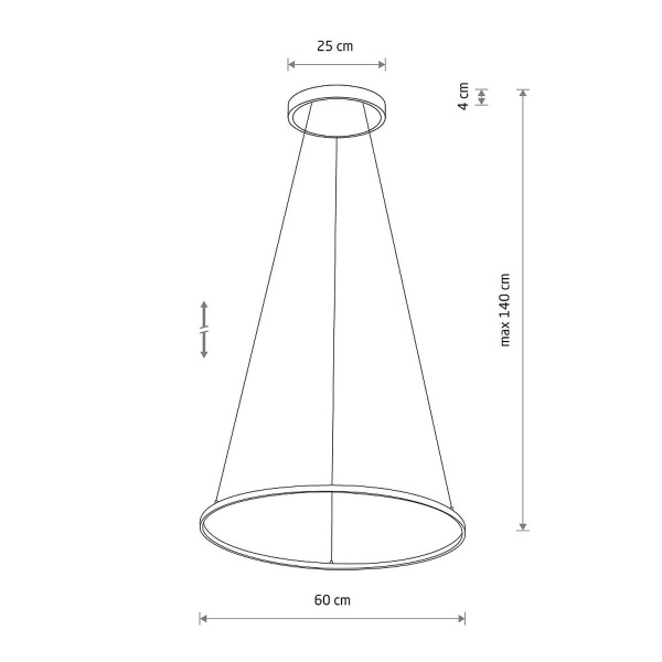 Подвесная люстра Nowodvorski Circolo Led M Silk Oliv E 11403