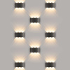 Уличный настенный светодиодный светильник Elektrostandard 1551 Techno Led черный a049671