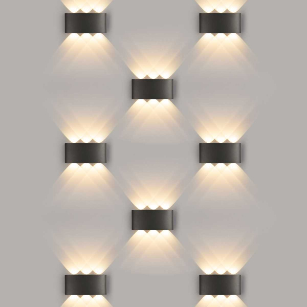 Уличный настенный светодиодный светильник Elektrostandard 1551 Techno Led черный a049671