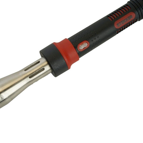 Паяльник с индикатором 300W, нихромовый нагреватель, долговечное жало, 230В, Stekker PLE301-300 49814