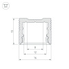 Профиль Arlight SL-Slim-H13M-2000 Black 032997