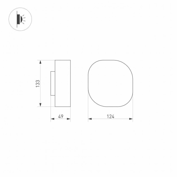 Уличный настенный светодиодный светильник Arlight LGD-Swamp-Wall-7W Warm3000 030001