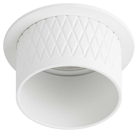 Светильник встраиваемый декоративный ЭРА DK112 WH под лампу MR16 GU5.3 белый Б0058434