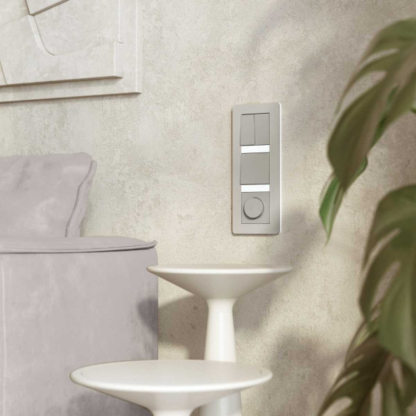 Рамка Werkel Split на 3 поста дымчатый/белый W0033067 4690389206085