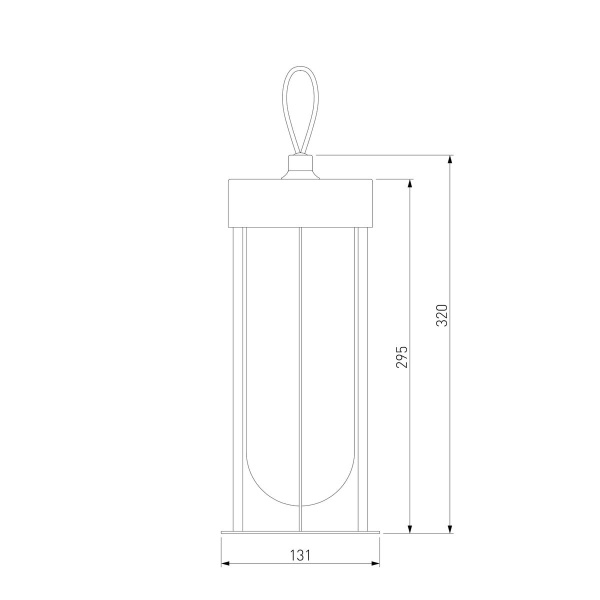 Уличный подвесной светодиодный светильник Elektrostandard Ritz 35183/S a068270