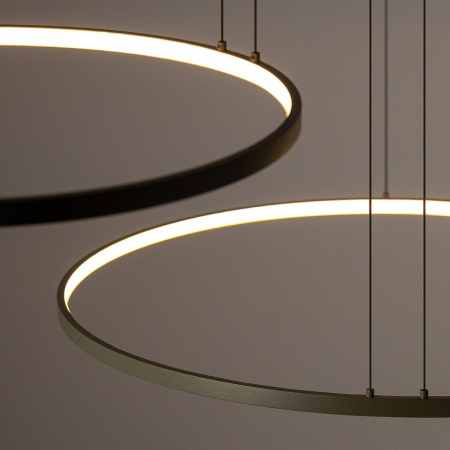 Подвесная люстра Nowodvorski Circolo Led M Silk Oliv E 11398