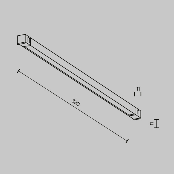 Трековый светильник Maytoni Technical EXILITY X Basis TR240-2-6W4K-B