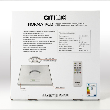 Потолочный светодиодный светильник Citilux Norma CL749K400