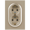 Розетка ЭРА Arktik 16-2104-04 двойная с заземлением 2X2P+E Schuko 16А-250В шампань Б0070447
